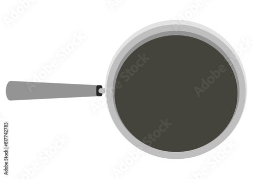 Empty frying pan icon isolated.cdr