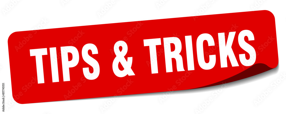 tips & tricks sticker. tips & tricks label tips & tricks sticker. tips & tricks label