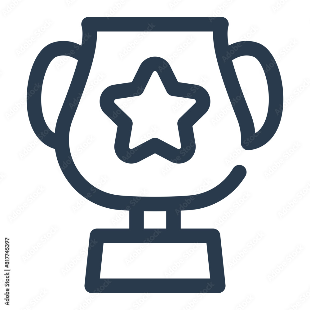 Trophy for Bike Race Winner Vector Icon Illustration Trophy for Bike Race Winner Vector Icon Illustration