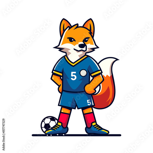 fox soccer player wearing sport uniform.