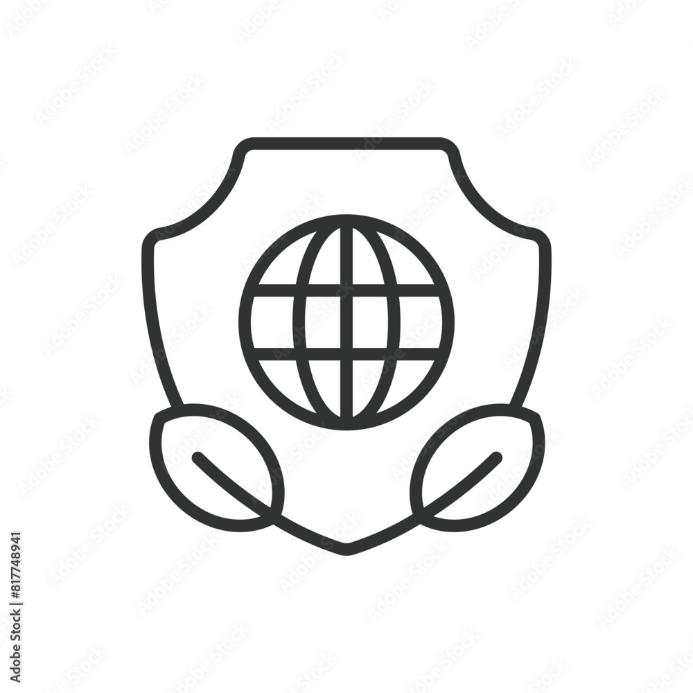Save planet, in line design. Planet, save, earth, environment, eco, sustainability, green on white background vector. Save planet editable stroke icon. Save planet, in line design. Planet, save, earth, environment, eco, sustainability, green on white background vector. Save planet editable stroke icon.