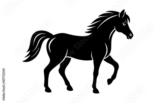 horse vector silhouette illustration