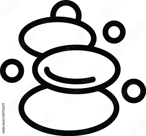 Wellness coach icon outline vector. Life balance training. Integrative health mentor