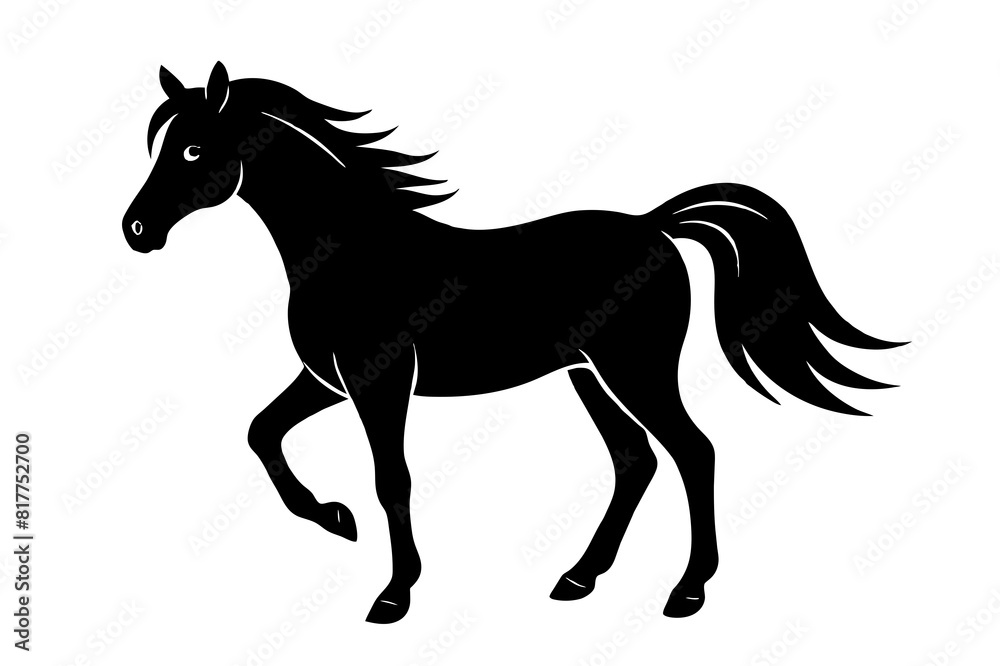 horse vector silhouette illustration horse vector silhouette illustration