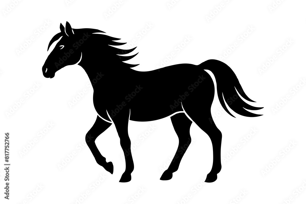 horse vector silhouette illustration