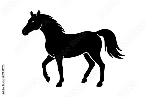 horse vector silhouette illustration