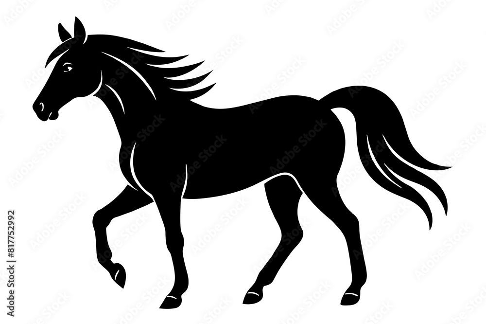 horse vector silhouette illustration horse vector silhouette illustration