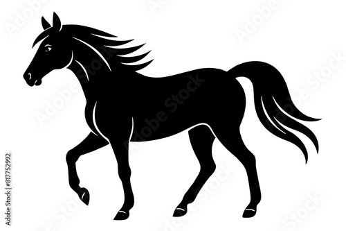 horse vector silhouette illustration