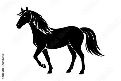 horse vector silhouette illustration