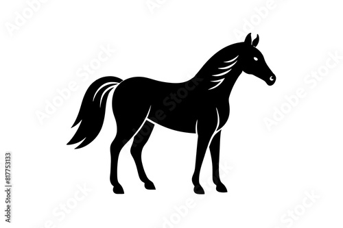 horse vector silhouette illustration