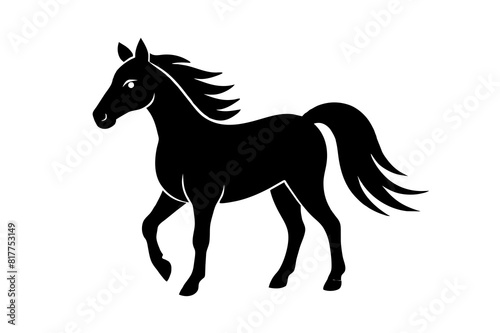 horse vector silhouette illustration