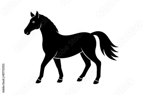 horse vector silhouette illustration