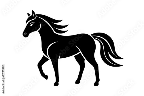 horse vector silhouette illustration