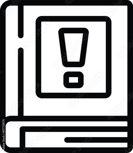 Frequently asked questions icon outline vector. Support page. Online information assistance
