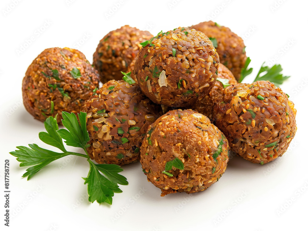 A bunch of meatballs are piled on top of each other A bunch of meatballs are piled on top of each other