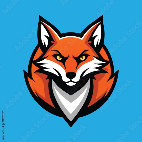 Fox Mascot Logo Design Fox Vector Illustration 