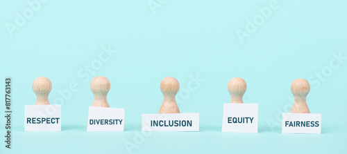 Fotografie Respect, diversity, equity, fairness and inclusion, human rights, tolerance and