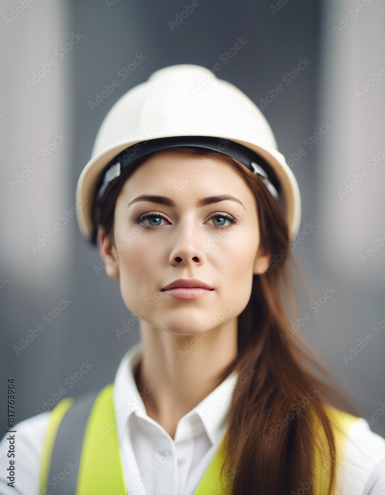 Portrait of a young civil engineer woman, isolated white background
Portrait of a young civil engineer woman, isolated white background