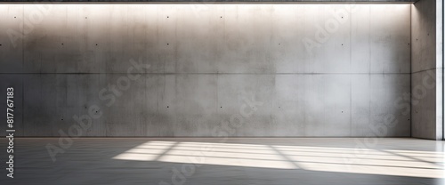 A large  empty room with a window that lets in sunlight