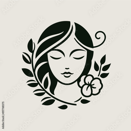 Goddess of earth Gaia (Greec mythologie). Antique statue of stone statue of Gaia holding planet Earth in her hands as symbol of protecting and care of planet Earth. Black and white image.