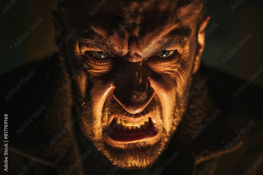 An angry man in the dark An angry man in the dark