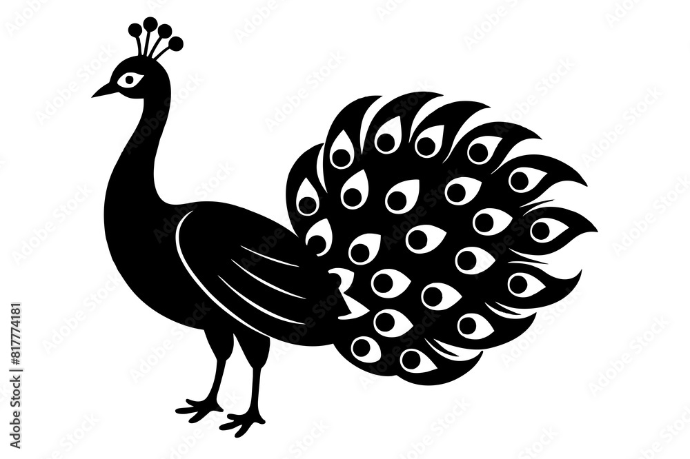 peacock vector silhouette illustration peacock vector silhouette illustration