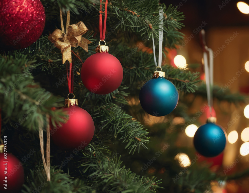 Magia e festa: albero natalizio brillante
