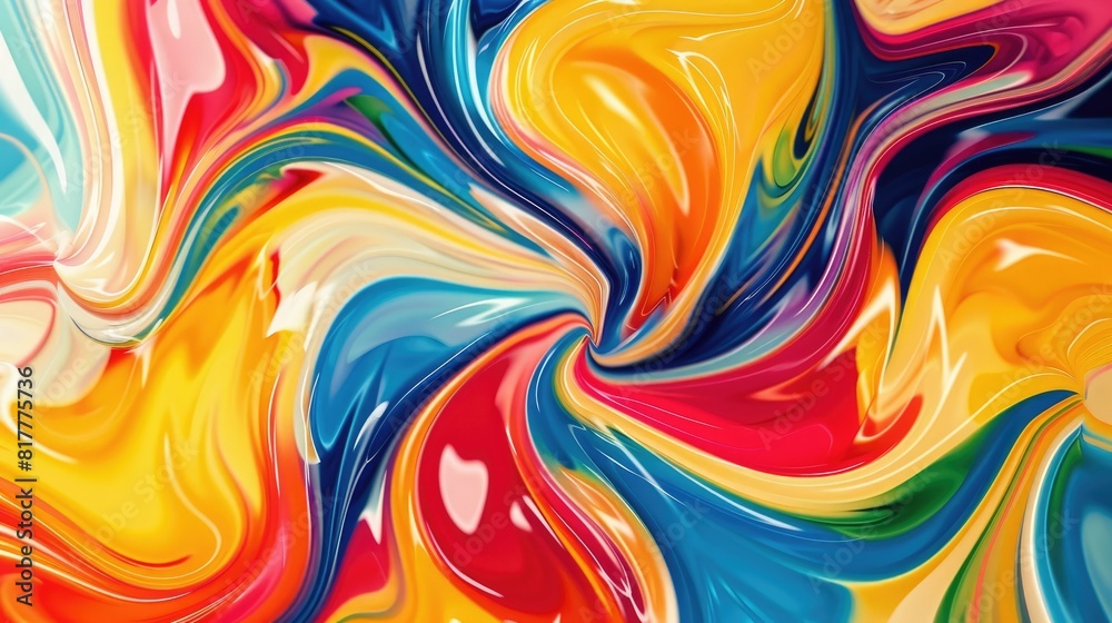 Playful swirls of colorful abstract shapes Playful swirls of colorful abstract shapes