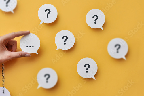 .People's questions to each other during a conversation.