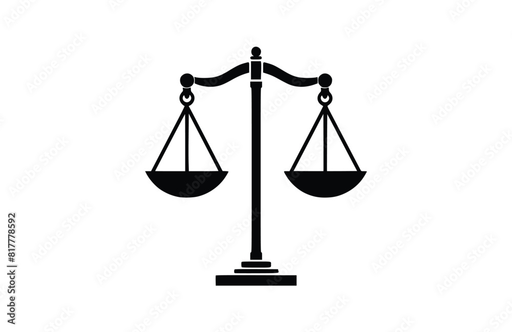 Flat Balance-scale icon symbol vector Illustration. Flat Balance-scale icon symbol vector Illustration.