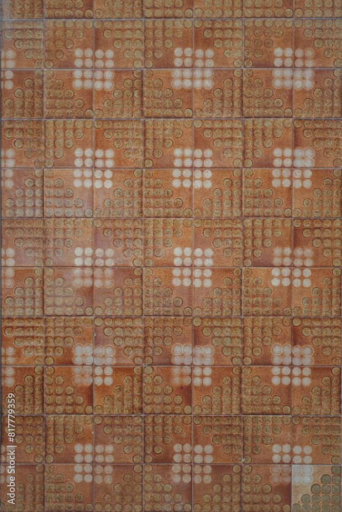 this is a photo of a tile in red and brown this is a photo of a tile in red and brown