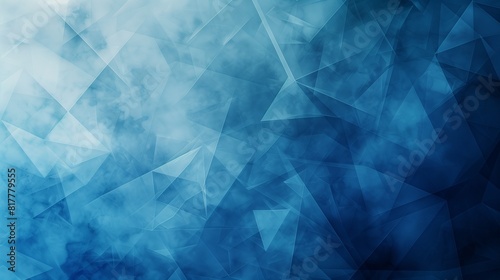 Abstract background, with different shades and tones of blue in geometric shapes, incorporating a range of hues from navy and royal blue to sky and teal photo