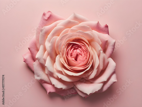 Pink rose close up