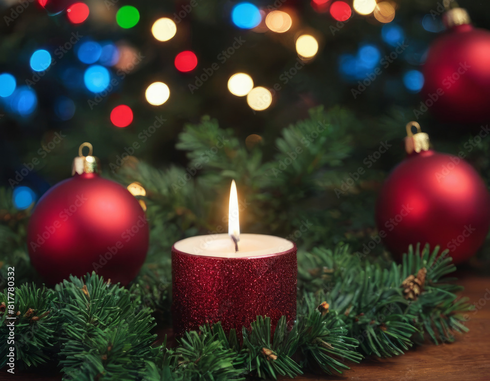 Incanto natalizio: albero di luci e palline
