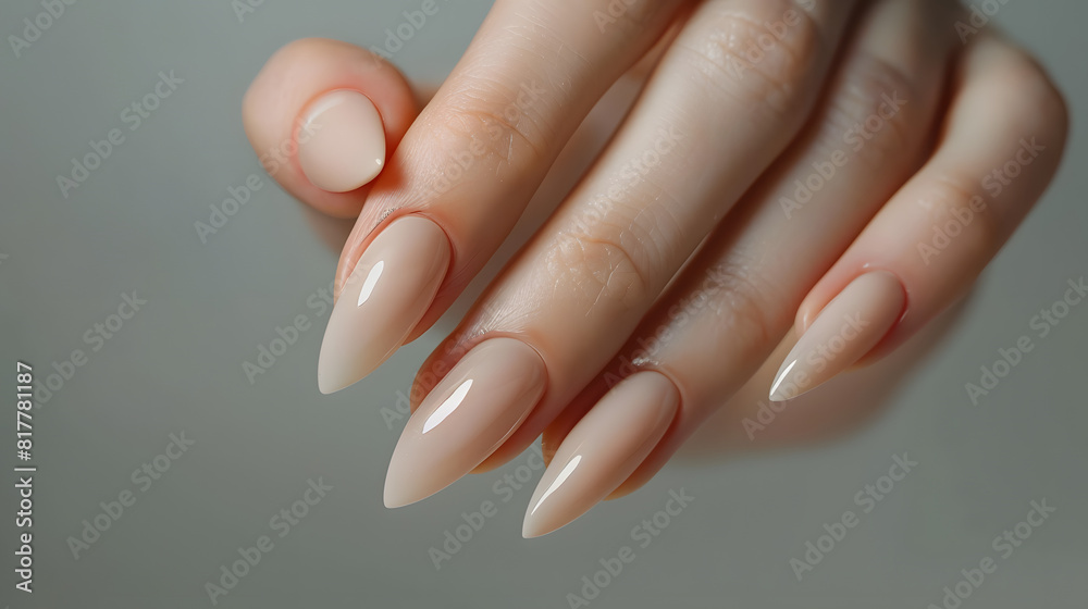 Close up to woman hands with elegant manicure Close up to woman hands with elegant manicure
