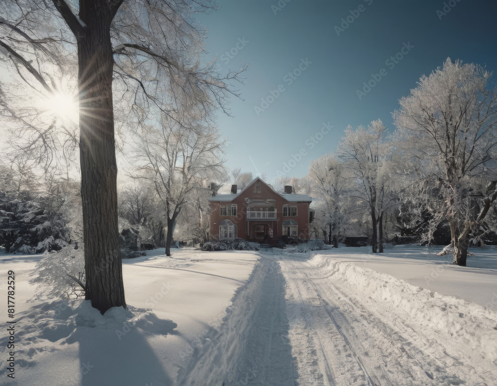 Casa di Natale nel cuore dell'inverno
Casa di Natale nel cuore dell'inverno