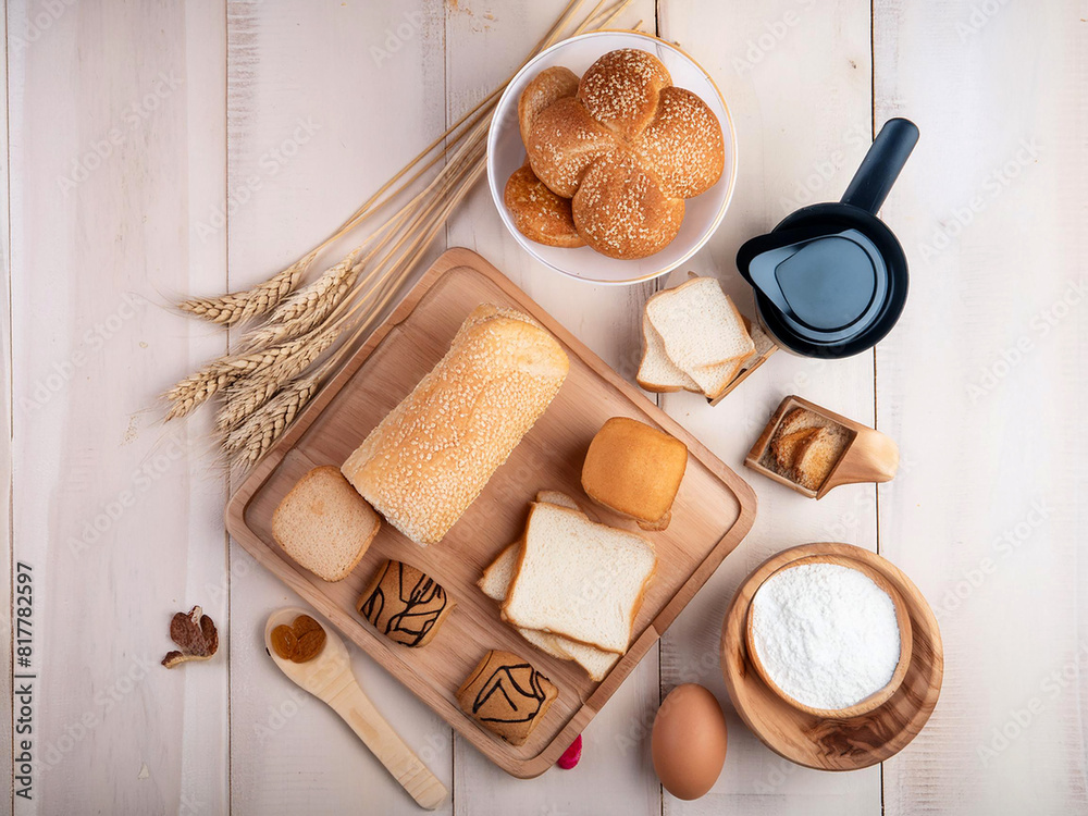 Bread and bakery products and cookies with baking ingredients