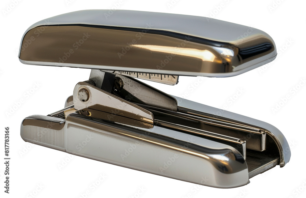 Silver metal stapler, cut out - stock png. Silver metal stapler, cut out - stock png.