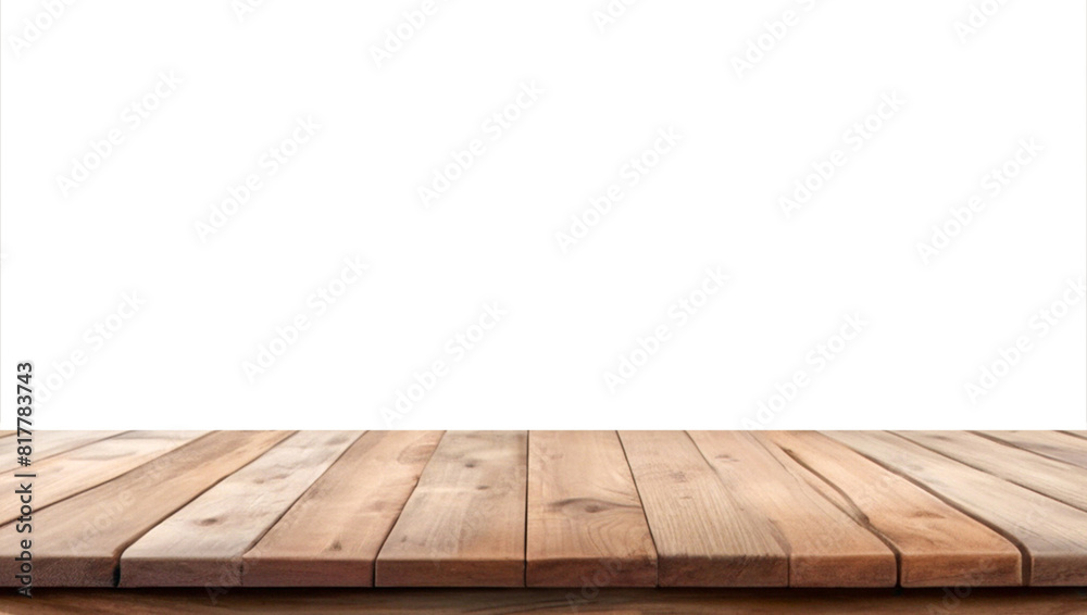 Empty wooden table top Brown For displaying product ,The background is transparent. Empty wooden table top Brown For displaying product ,The background is transparent.