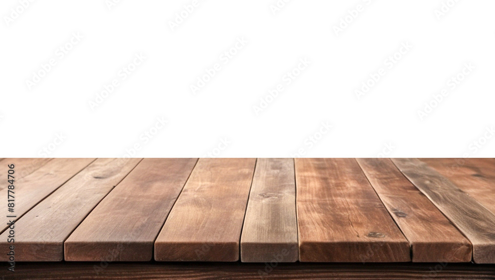 Empty wooden table top Brown For displaying product ,The background is transparent. Empty wooden table top Brown For displaying product ,The background is transparent.