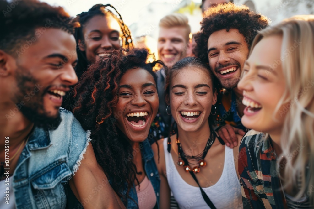 Group of young people having fun together. Group of friends having fun outdoors. Group of young people having fun together. Group of friends having fun outdoors.