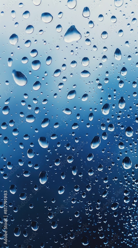 Water droplets on the glass with a colored background. Drops of water, rain Water droplets on the glass with a colored background. Drops of water, rain