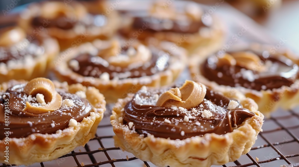 Delicious Nutella and Peanut Butter Croffle, Generative AI