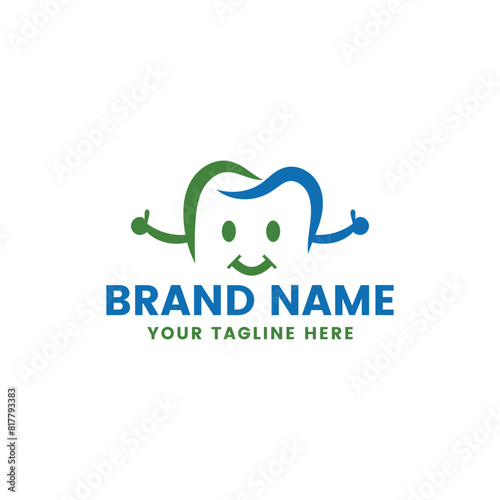 Pediatric Dental logo design template 