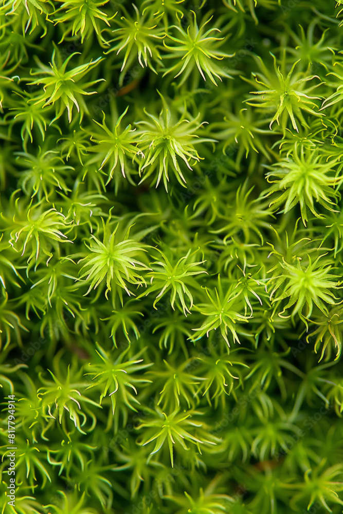 A detailed close-up of tree moss, showcasing its soft, velvety texture and vibrant green color. A detailed close-up of tree moss, showcasing its soft, velvety texture and vibrant green color.