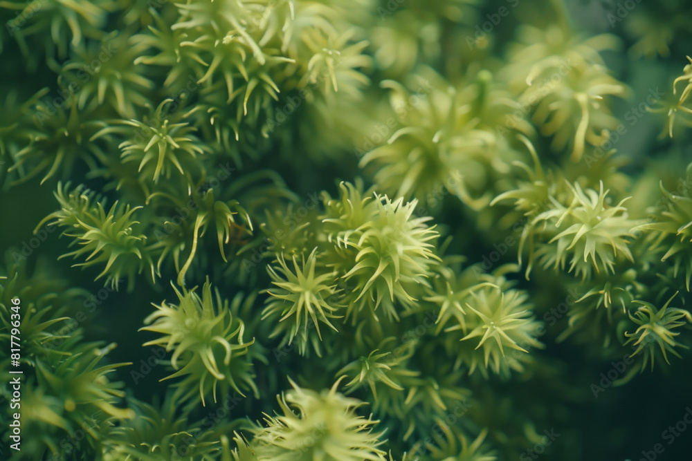 A detailed close-up of tree moss, showcasing its soft, velvety texture and vibrant green color. A detailed close-up of tree moss, showcasing its soft, velvety texture and vibrant green color.