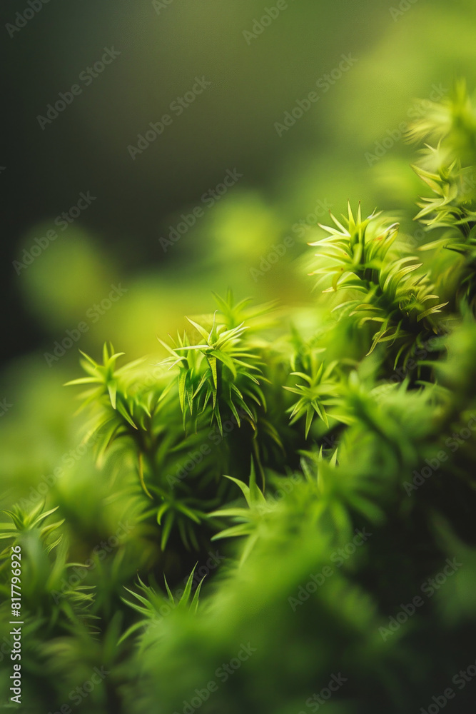 A detailed close-up of tree moss, showcasing its soft, velvety texture and vibrant green color. A detailed close-up of tree moss, showcasing its soft, velvety texture and vibrant green color.