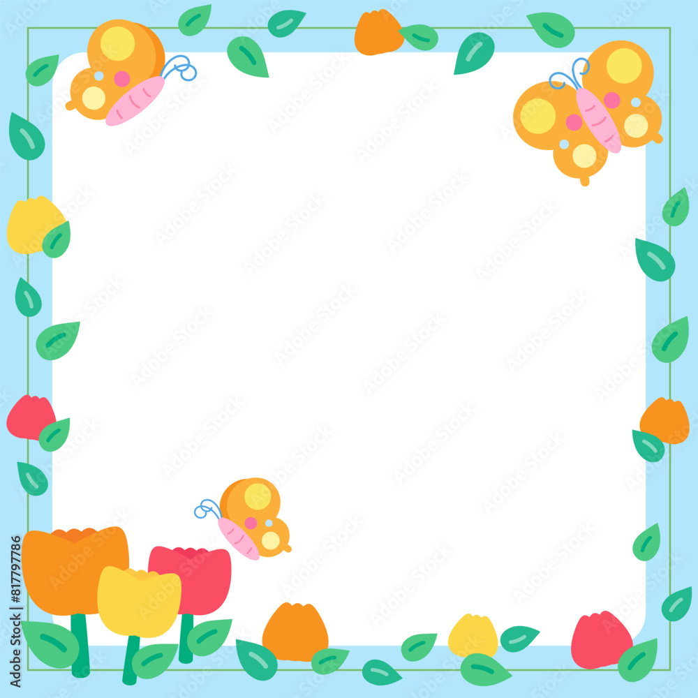 orange tulip flower frame 1 orange tulip flower frame 1