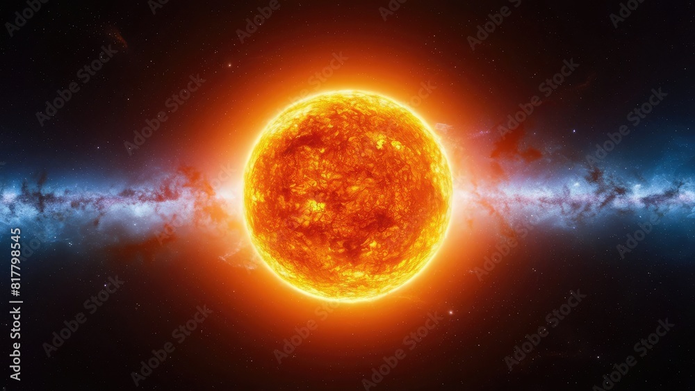 Obraz premium Celestial Body: The Burning Sun