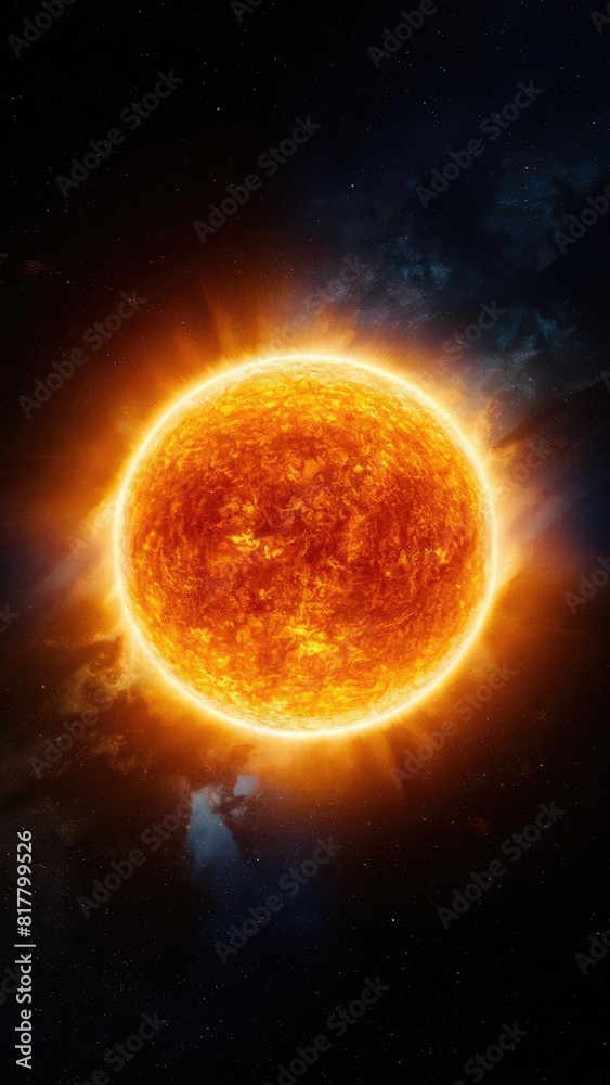 Obraz premium Solar Flare Activity